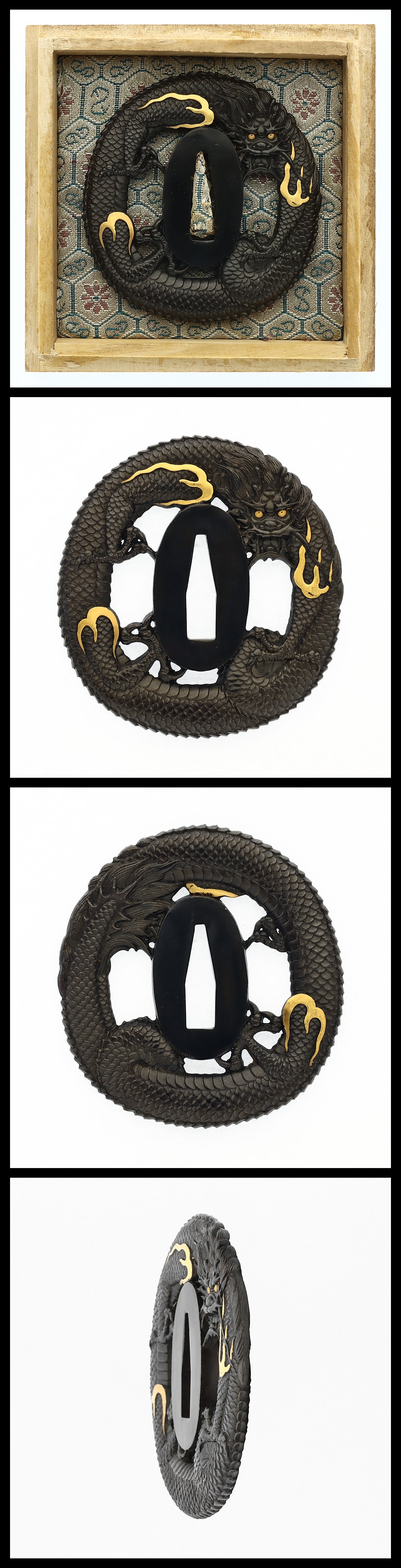 Tsuba - Unsigned Dragon Motif