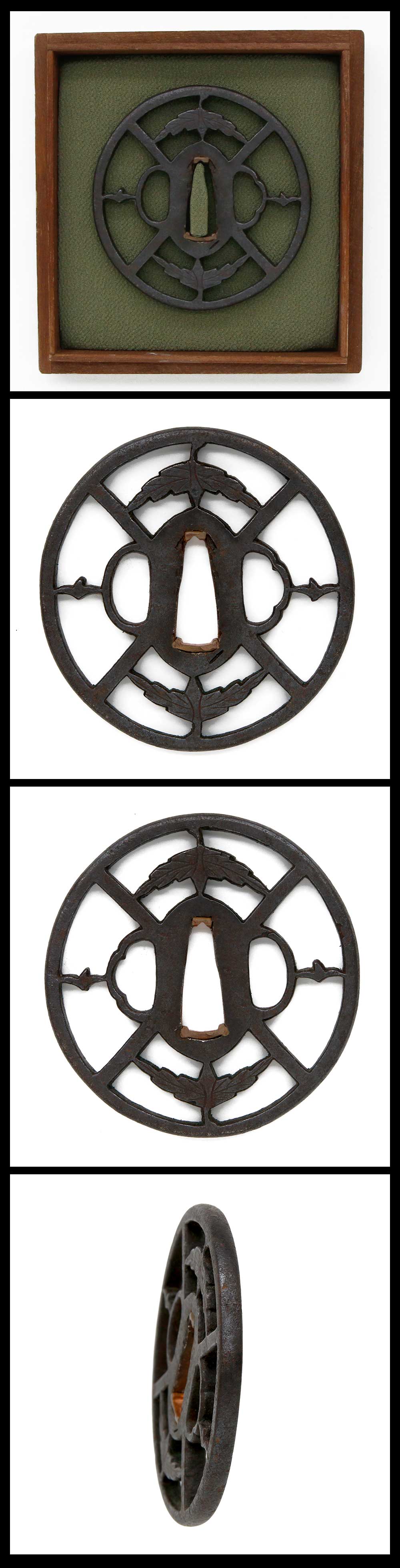 Tsuba - 鐔: 無銘 透かし