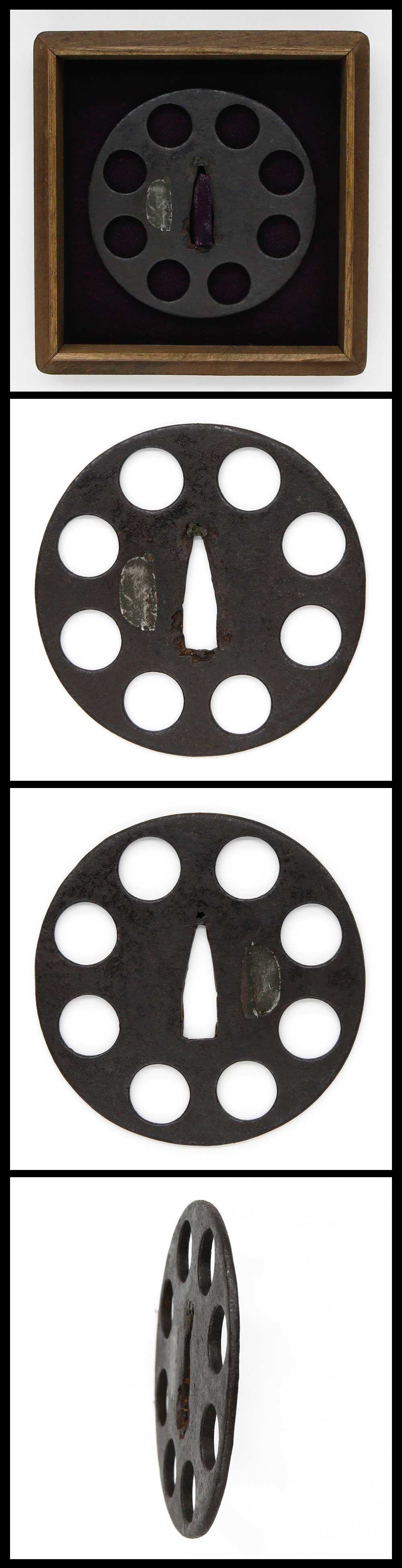 Tsuba - Hozon - AF20331 鐔: 無銘(甲冑師)(保存刀装具)