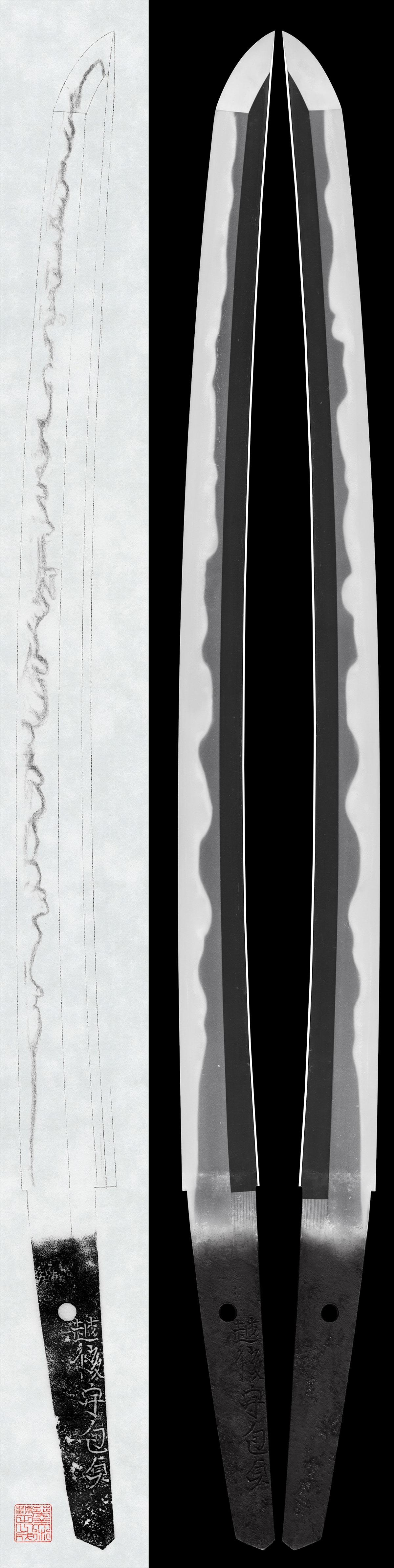 Wakizashi :Echigo Kami Kanesada (NBTHK Tokubetsu Hozon Token)