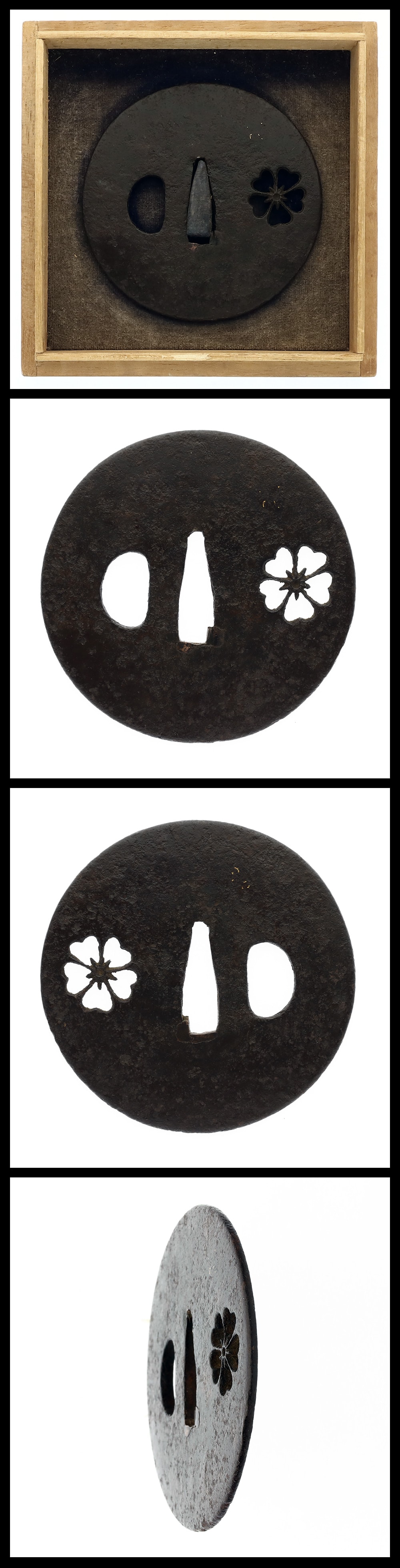 Tsuba: Unsigned (Tosho):Cherry Blossom