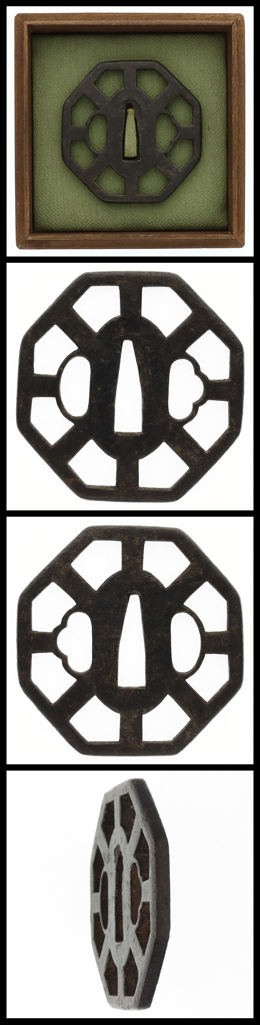 Tsuba: Mumei (Ono):Wheel Openwork Design (NBTHK Hozon Tosogu)