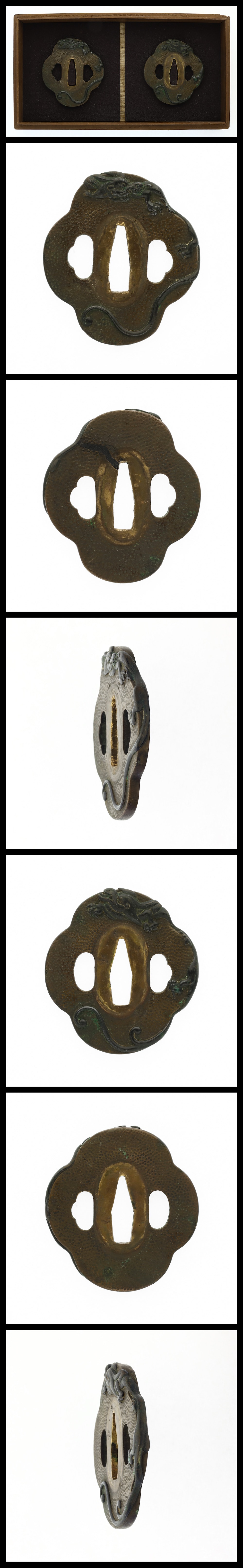 Daisho Tsuba: Mumei (Unsigned):Dragon