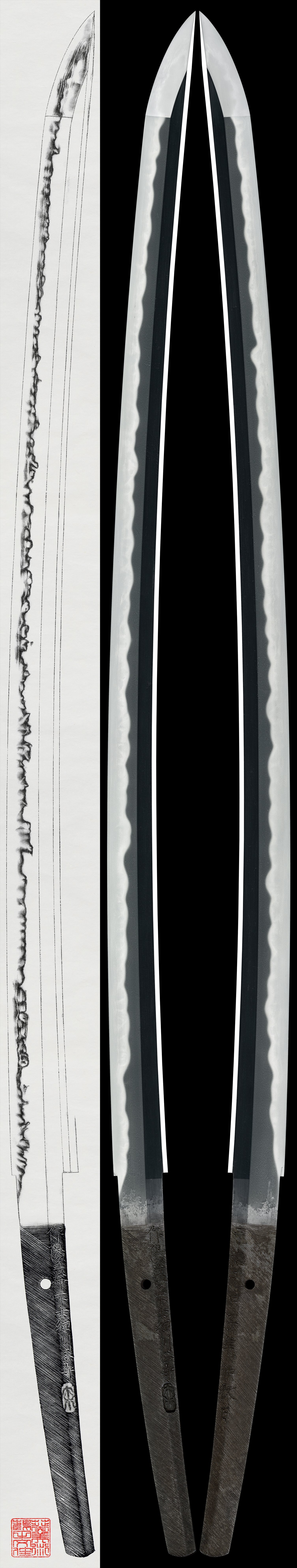 Katana: Sakuyō Bakka-shi Hosokawa Masamori(1864)(NBTHK Tokubetsu Hozon Token)