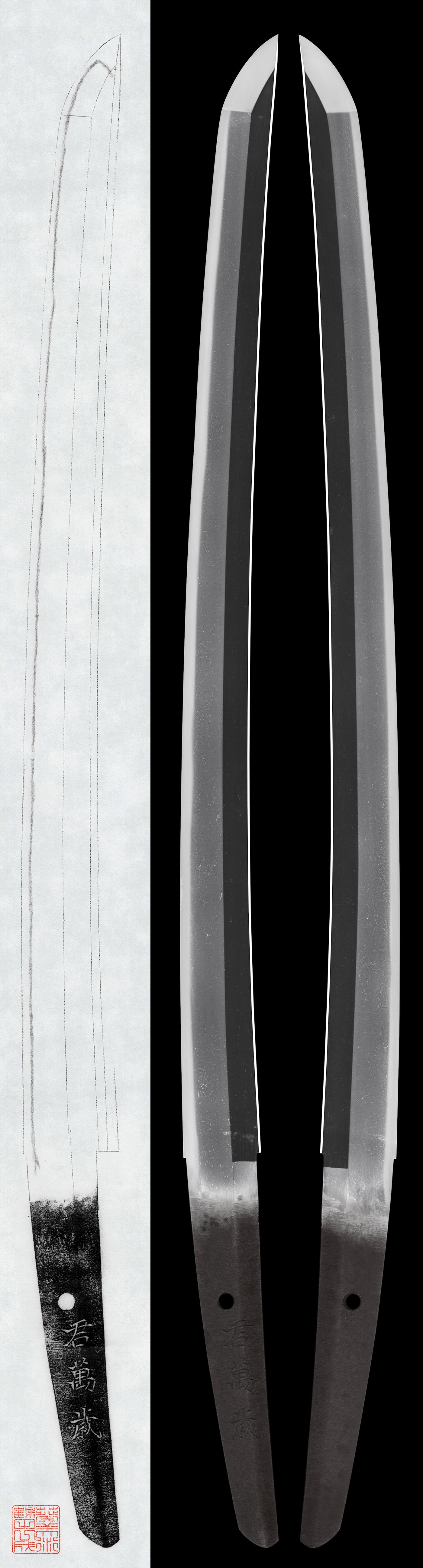 Wakizashi: Mumei(Unsigned) Kmi-banzai