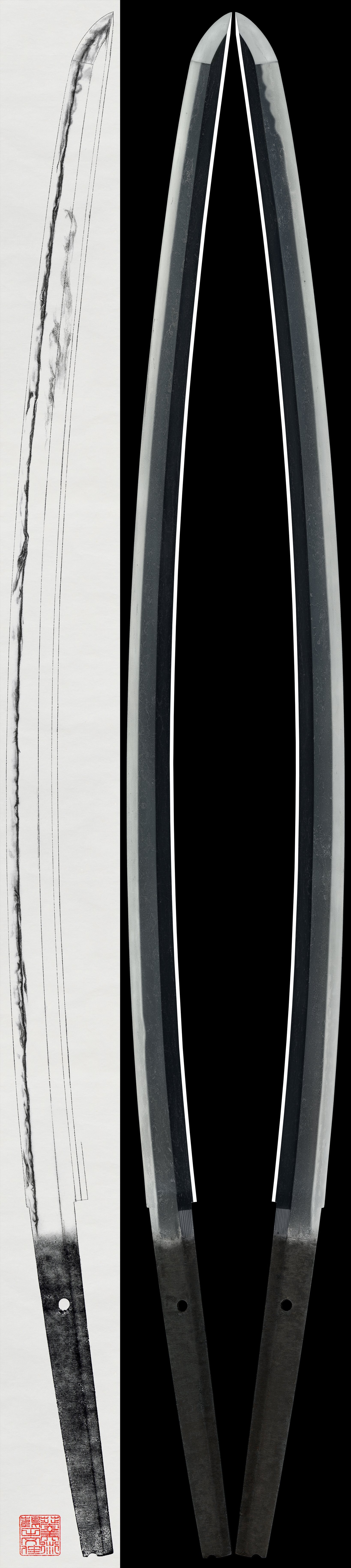 Katana: Mumei(Unsigned) (Attributed to Dotanuki Masakuni) (NBTHK Hozon Token)