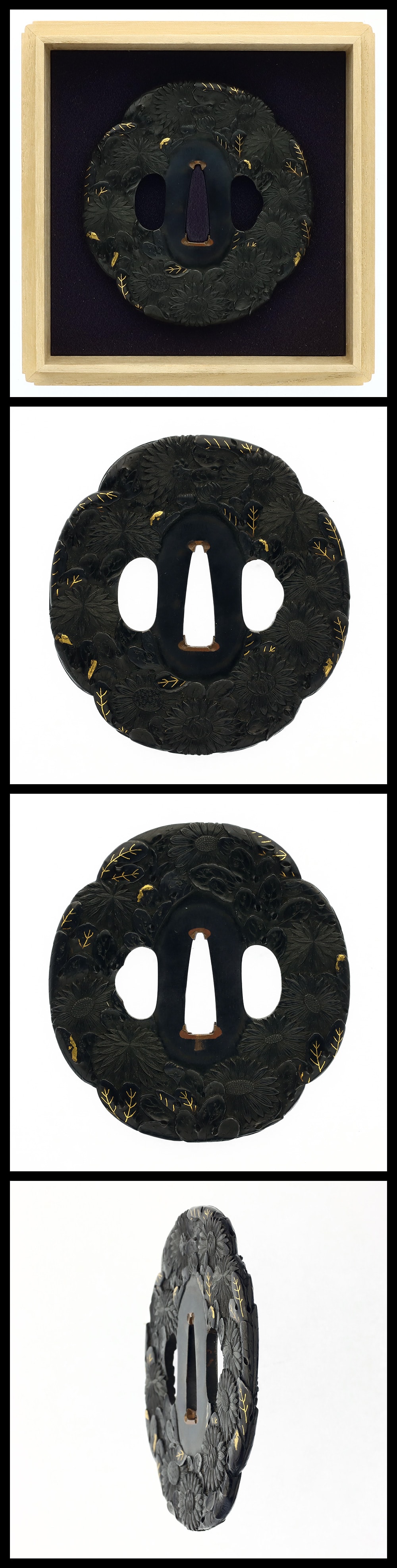Tsuba:Unsigned (Kyo-kinko)(Tokubetsu Hozon Tosogu)