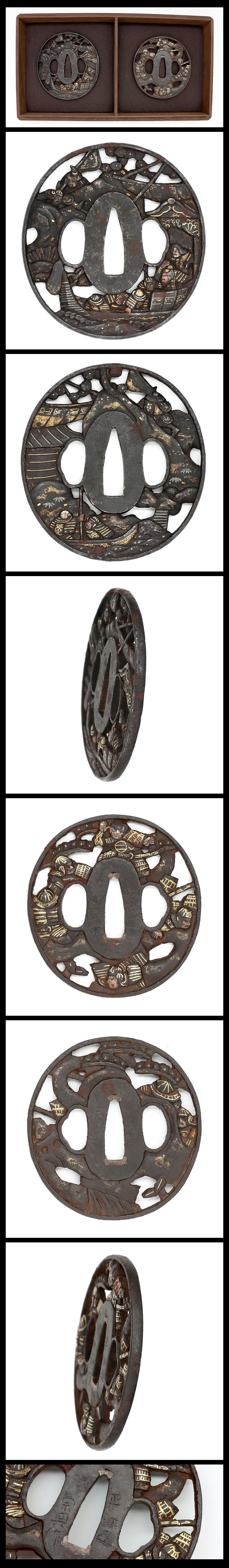 Daisho Tsuba: Dai:Mumei(Unsigned)、Sho: Soten sei