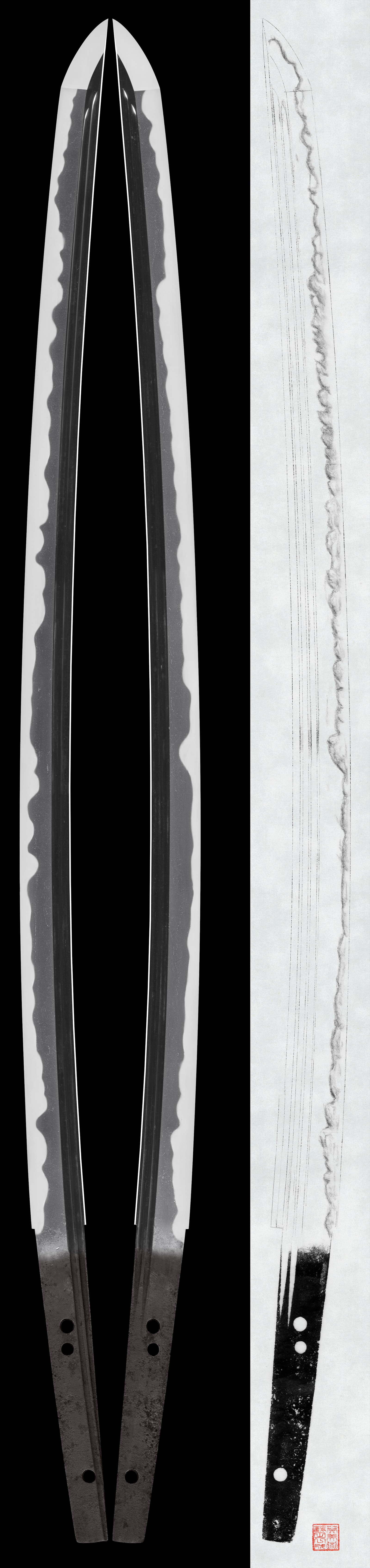 Katana : Mumei (Naoe Shizu). (NBTHK Tokubetsu Hozon Token).