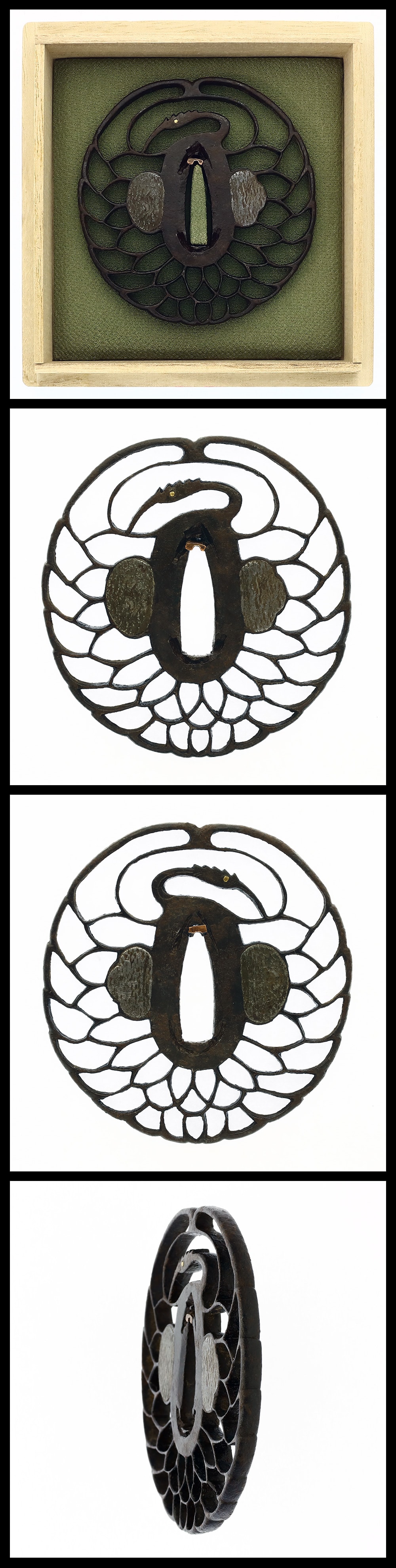 Tsuba: Unsigned (Kyo-sukashi)(NBTHK Hozon tosogu)