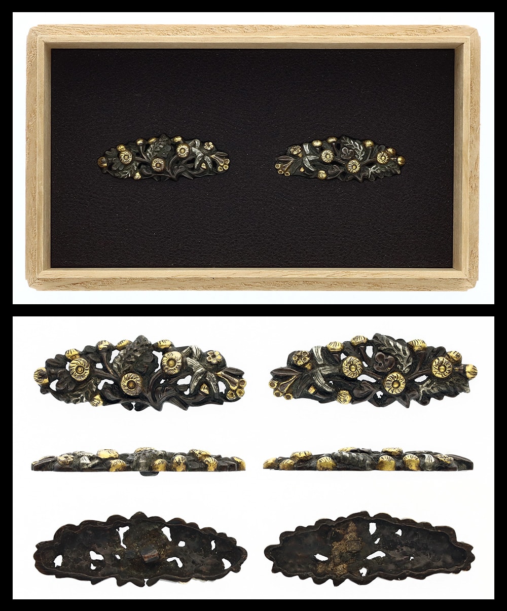 Menuki: Mumei(Unsigned)(Kyo-Kanagushi)(NBTHK Hozon Tosogu)