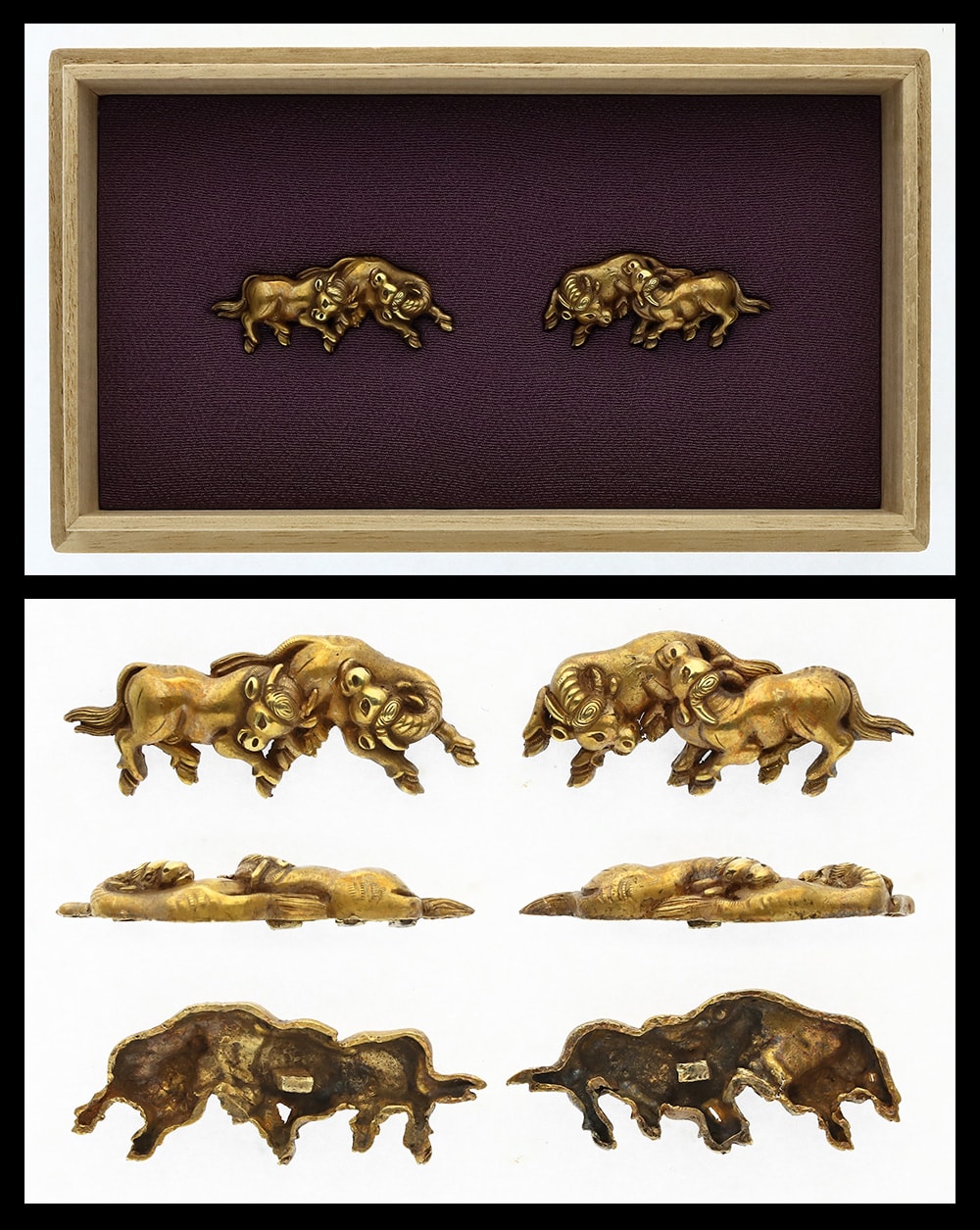 Menuki: Mumei(Unsigned)(Kaga-kinko) (NBTHK Hozon Tosogu)