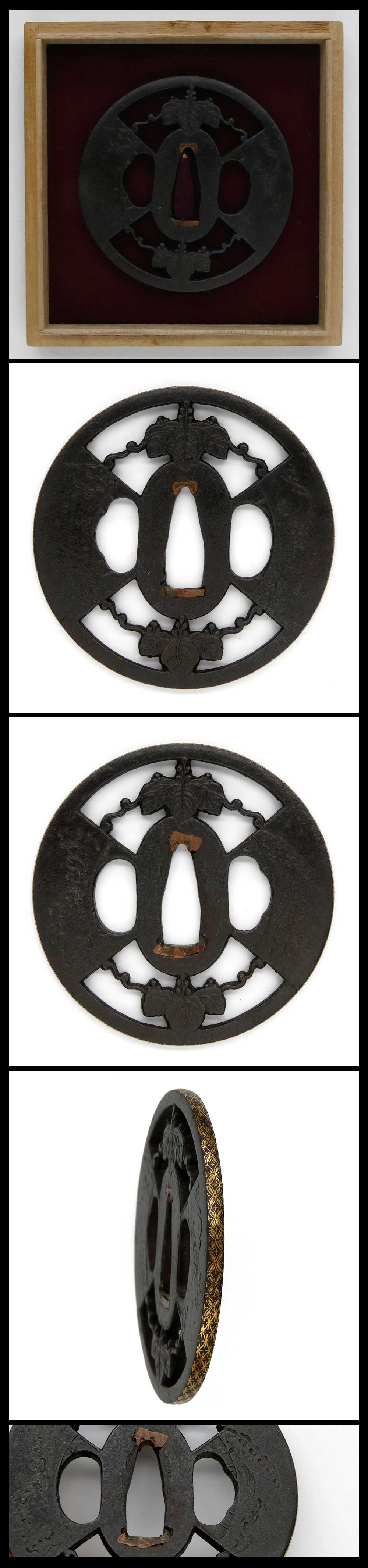 Tsuba:mumei (Shoami Masanori)(NBTHK Hozon Tosogu)