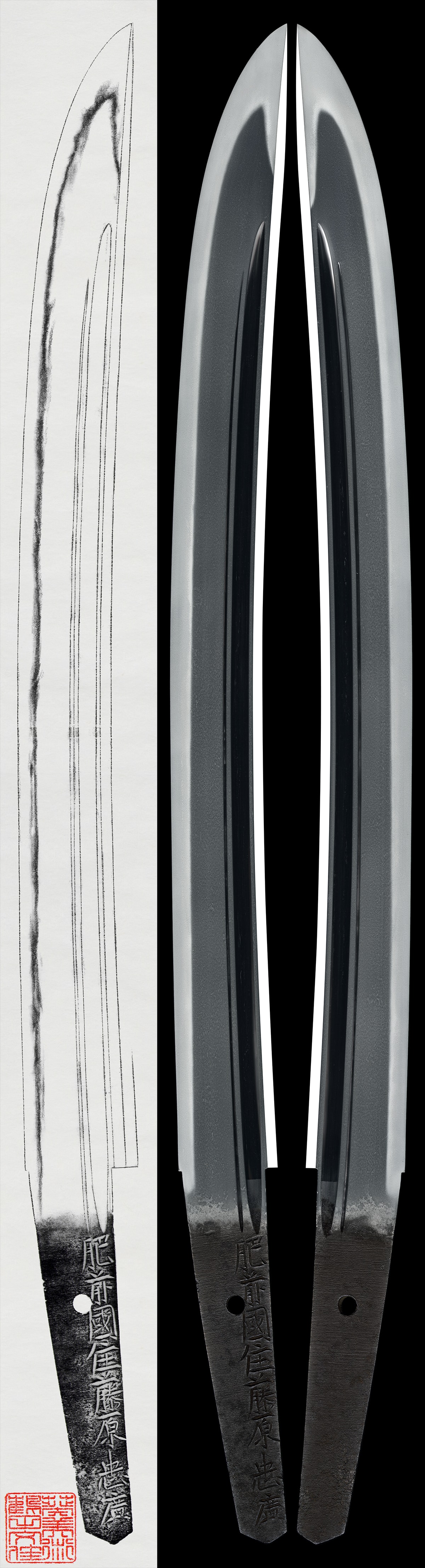 Wakizashi - Tokuho - by Hizen Tadahiro - 脇差:肥前国住藤原忠広(二代)(日本美術刀剣保存協会 特別保存刀剣)