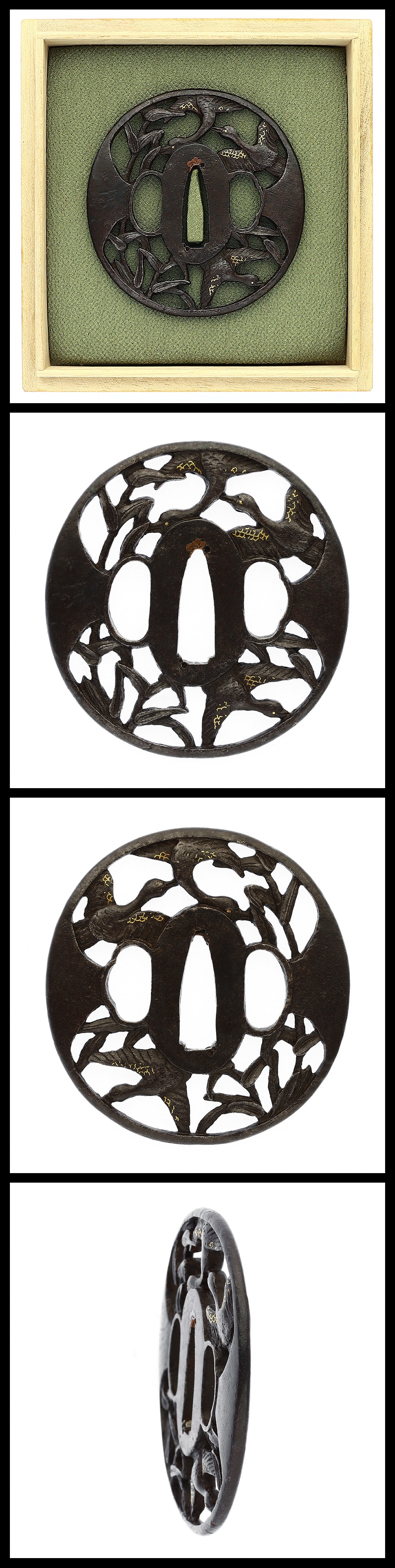 Tsuba:Mumei(Unsigned)(Bushu)(NBTHK Hozon Tosogu)