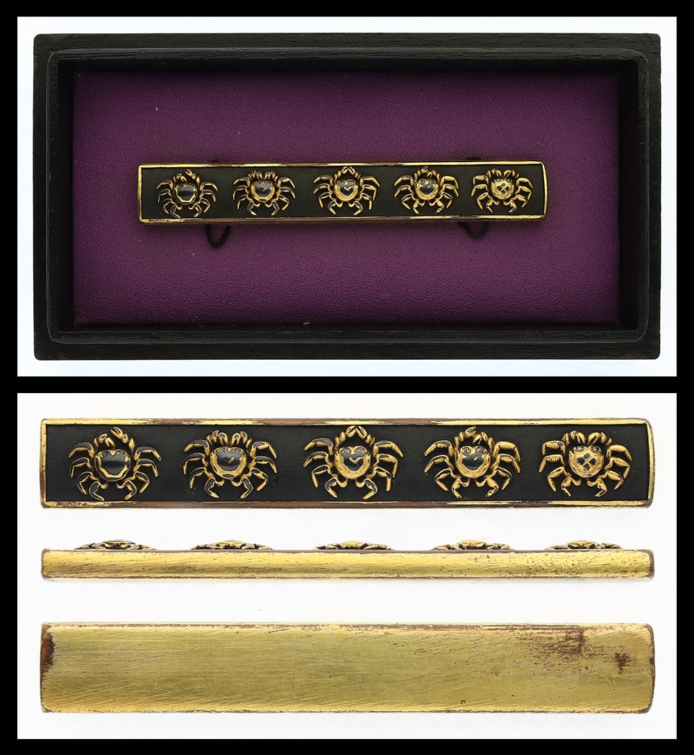 Kozuka - Tokubetsu Kichō - by Ko-Goto School - Unsigned (Attributed to Ko-Gotō) - Crab Design