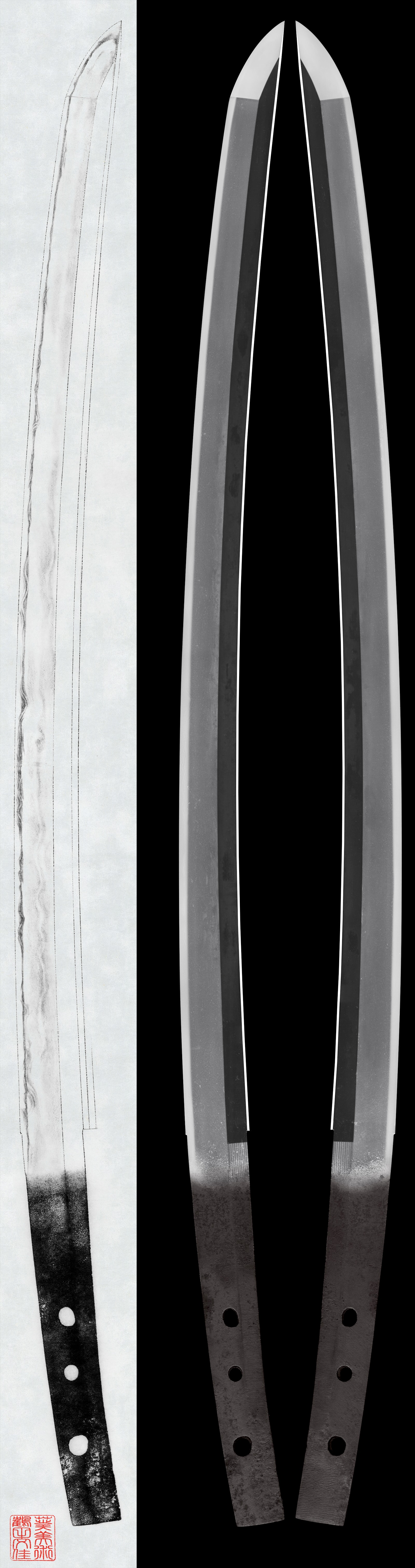 Wakizashi:Mumei (Kongo Byoe) (NBTHK Hozon Token)