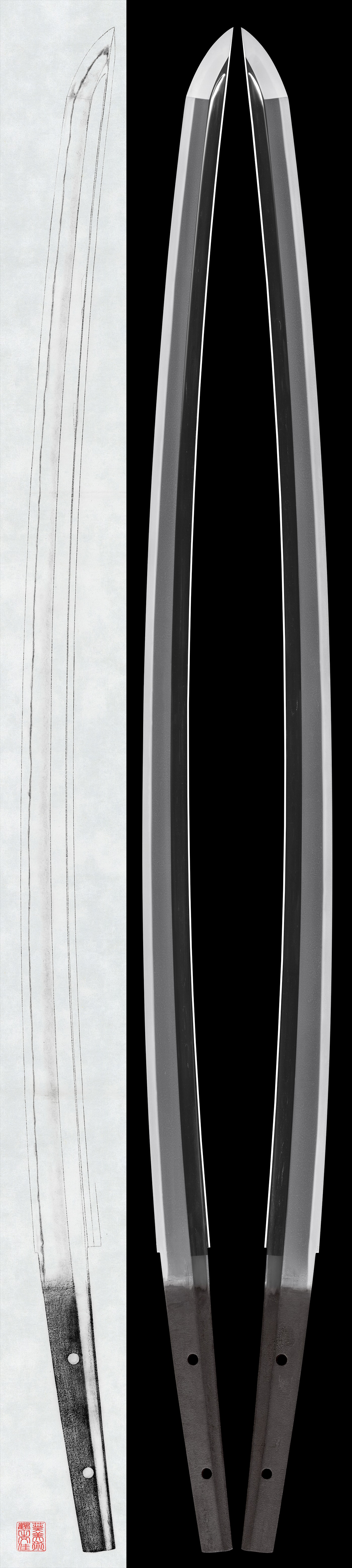 Katana:Mumei (Den Enju) (NBTHK Tokubetsu Hozon Token)