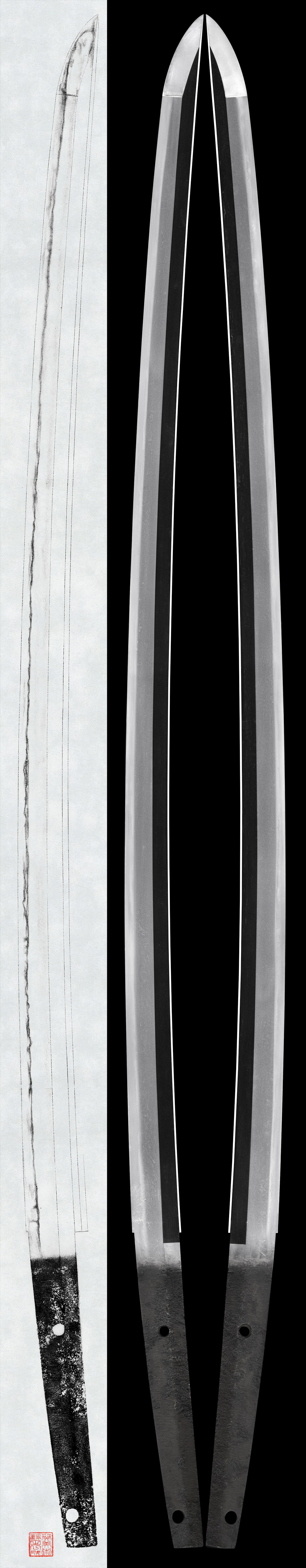 Katana - Hozon - 作 法華派 - 刀:無銘 法華(保存刀剣)