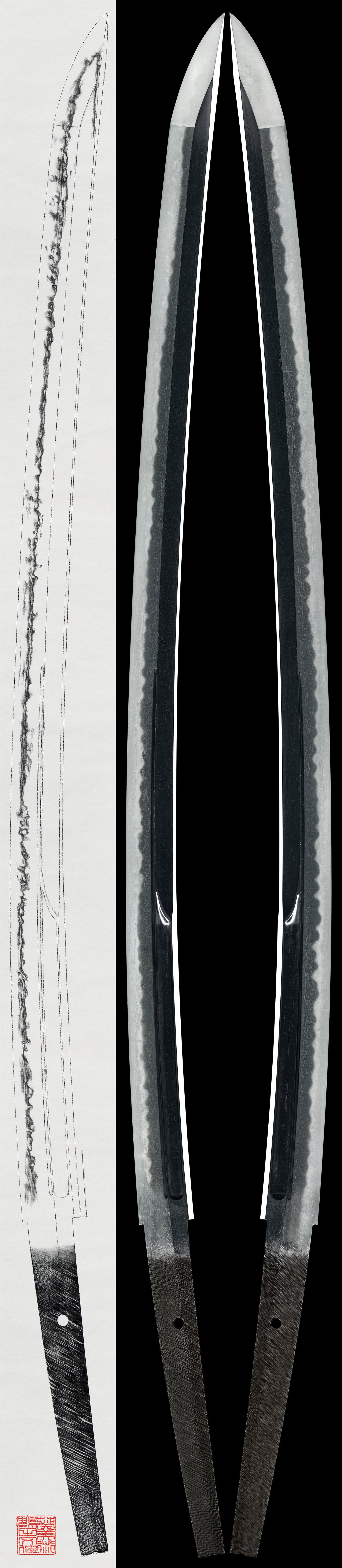 Katana - Hozon - by Kiyomaro Masatoshi - Mumei (Iwai Kishinmaro Masatoshi)