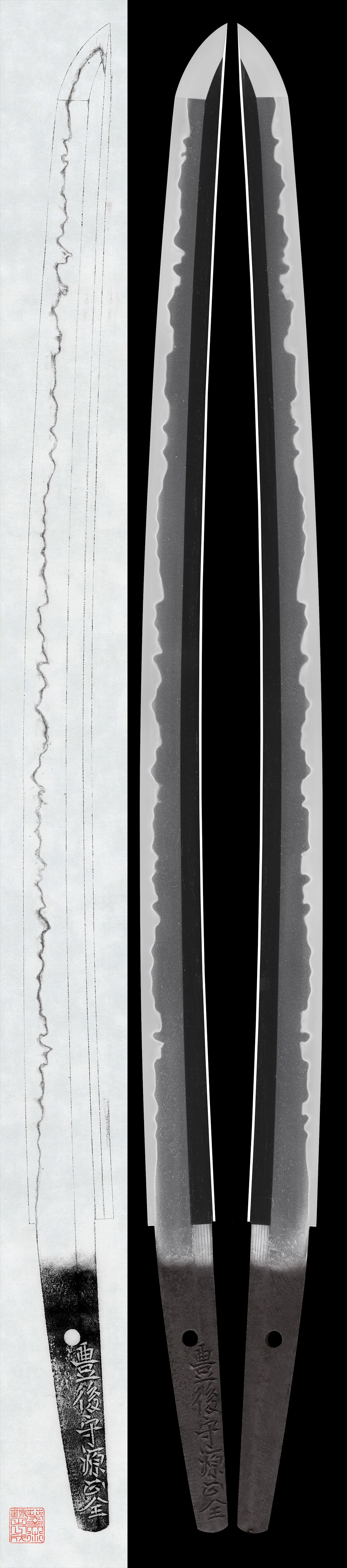 Wakizashi:Bungo no Kami Minamoto Masayasu (also read as Masatomo) (NBTHK Hozon Token)