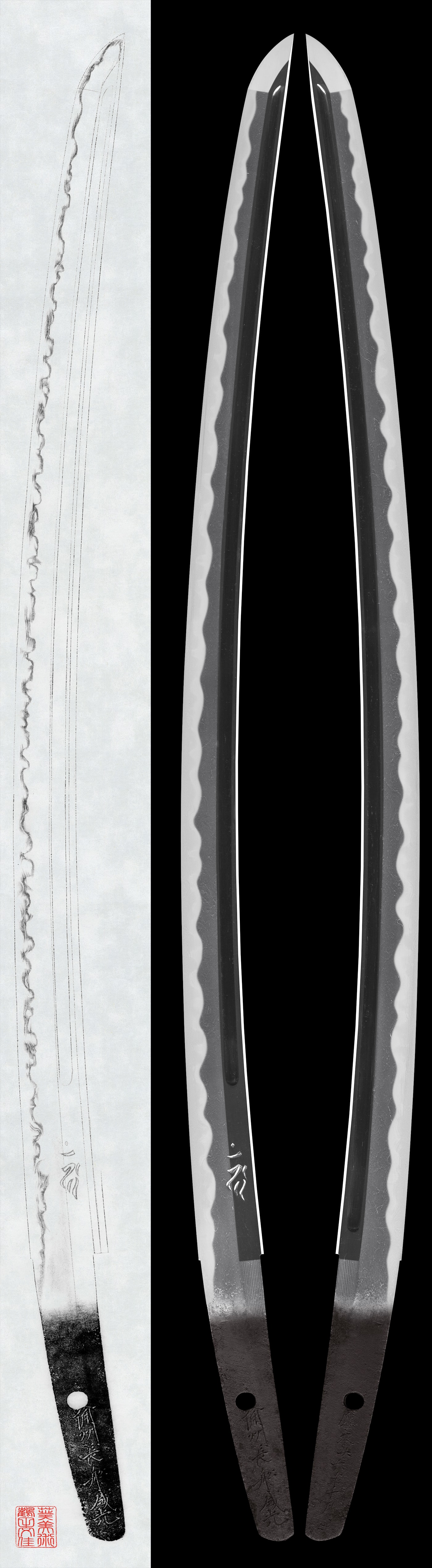 Wakizashi :Bishū Osafune Morimitsu A day in the tenth month of Ōei 26 (1419).(NBTHK Tokubetsu Hozon Token)