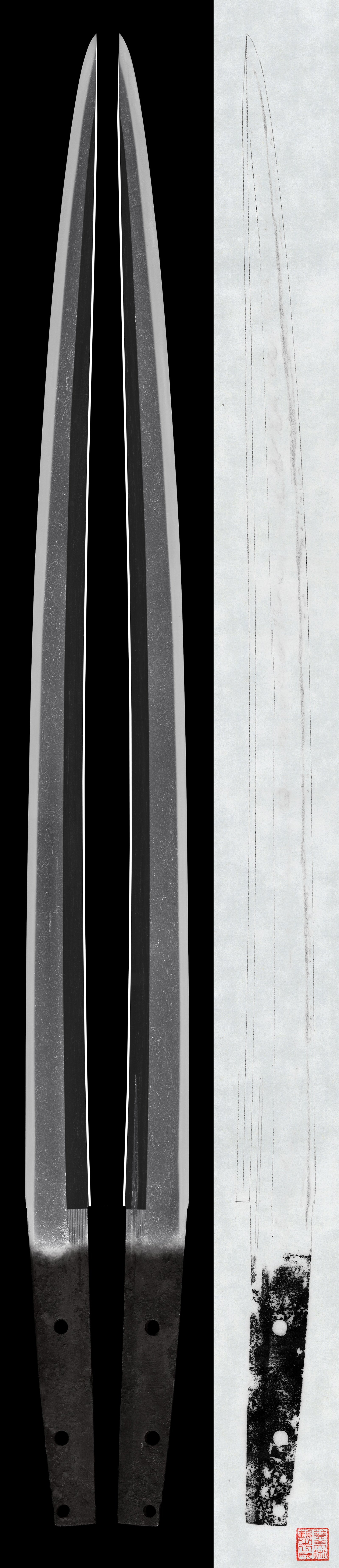 Wakizashi: Mumei (Attributed to Chikakage) (NBTHK Tokubetsu Kicho Token)