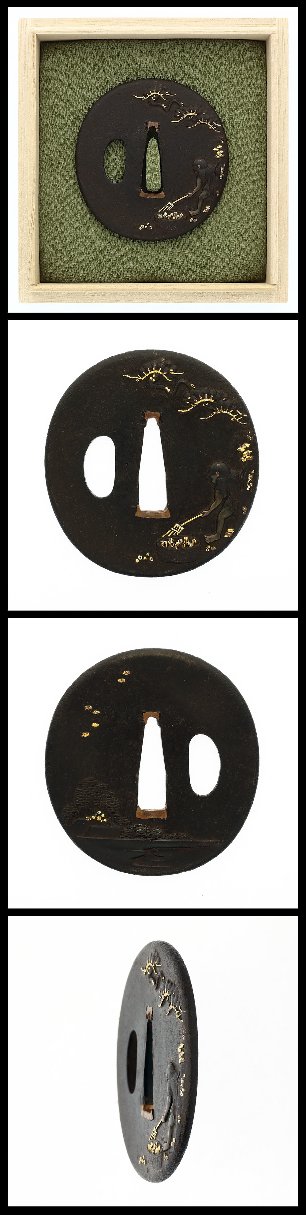 Tsuba: Unsigned (Attributed to Aizu Masamitsu) (NBTHK Hozon Tosogu)