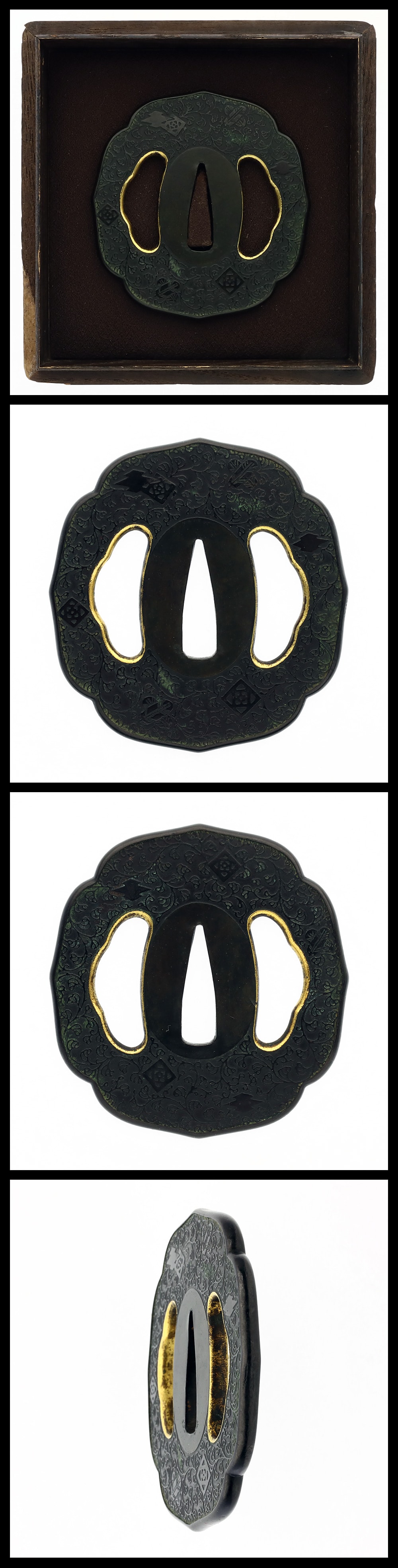Tsuba: Mumei (unsigned) (Tsuge School) (NBTHK Hozon Tosogu)