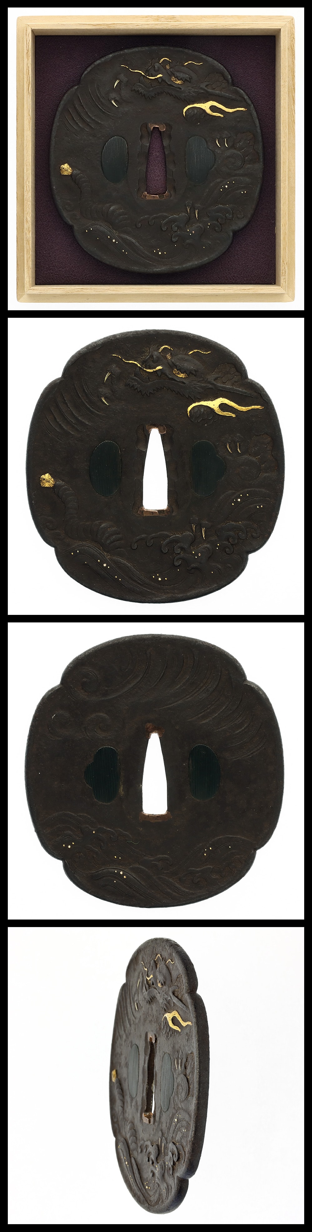 Tsuba: Mumei (unsigned) (Hizen) (NBTHK Hozon Tosogu)
