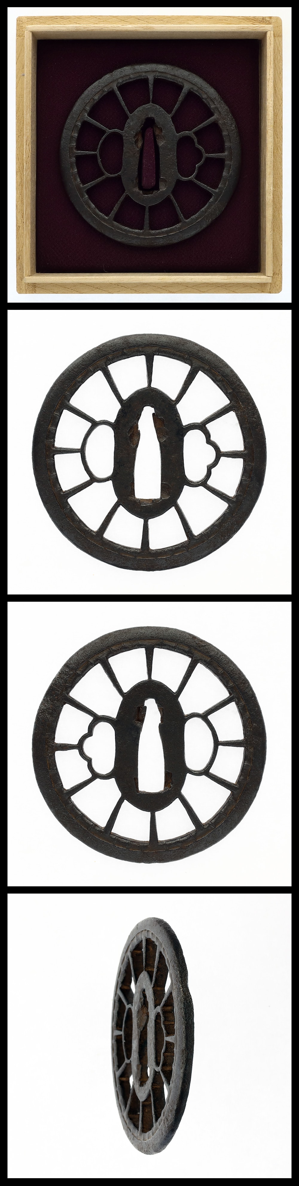 Tsuba: Mumei(unsigned)(Akita Shoami)(NBTHK Hozon Tosogu)