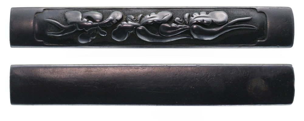 Kozuka - Tokuho - by Goto School - 小柄 大根図(無銘・古後藤)