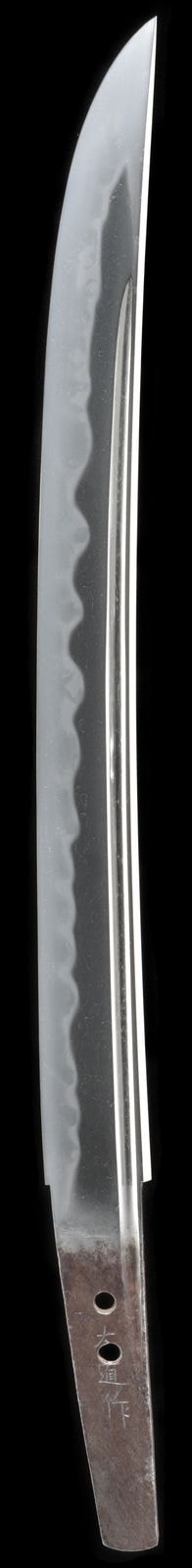 Wakizashi - Hozon - by Seki Daido - Hira-zukuri Wakizashi: Signed Daido Saku