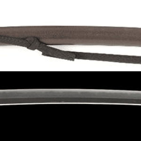 刀 無銘 兼先 秋草図装金具黒石目地塗鞘大小拵入