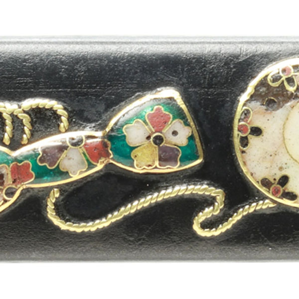 Kozuka - Tokuho - by Hirata School - Kozuka with Kakko Drum Design, Mumei, Hirata Shippo