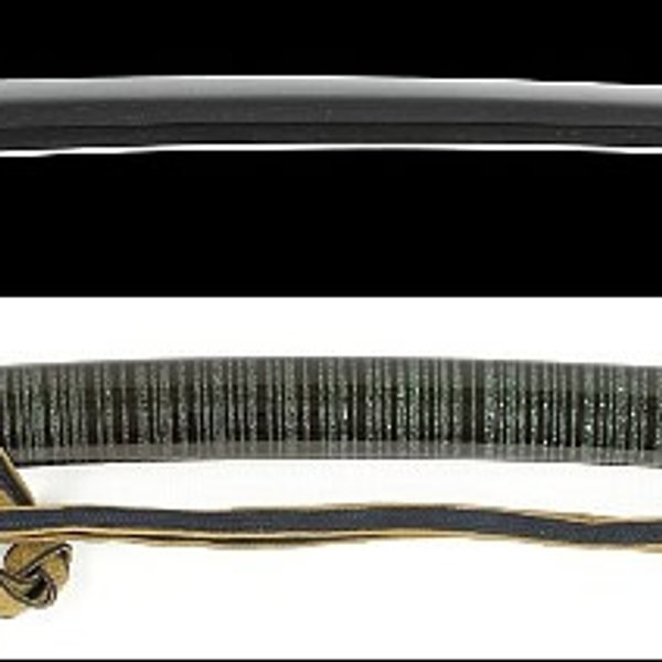 青貝微塵笛巻塗鞘打刀拵 刀 大磨上無銘 千代鶴守弘