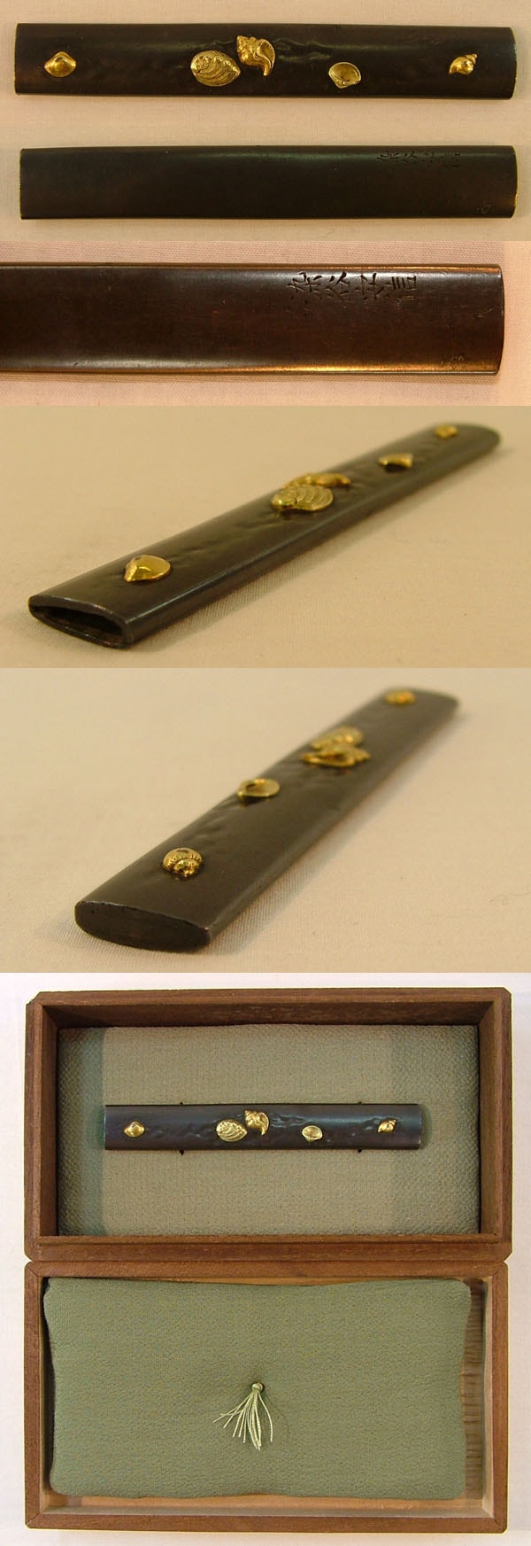 Kozuka - Hozon - by Murakami School - Kozuka with Shell Design by Someya Yasunobu