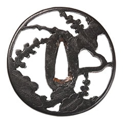 勘四郎 枝桐透鍔/鐔 特別保存刀装具