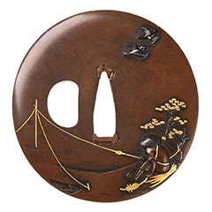 岩本寛利 鳴子図鍔/鐔 特別保存刀剣