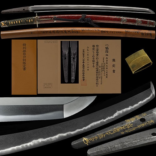 Wakizashi - Tokuho - by Kotetsu - Kotetsu Wakizashi Tokubetsu Hozon Token