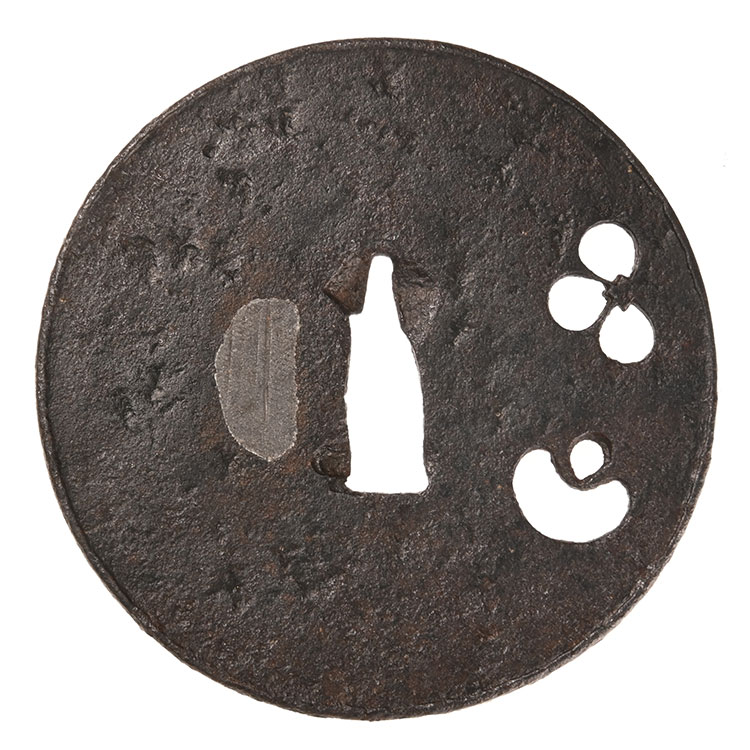 Tsuba - Tokuho - Ko-Kacchushi Baika-Kukurizaru Sukashi Tsuba, Tokubetsu Hozon Tosogu