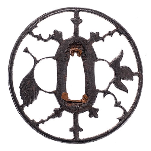 Tsuba - Tokuho - by Ko-Akasaka School - Ko-Akasaka Tsuba - Tokubetsu Hozon Tosogu