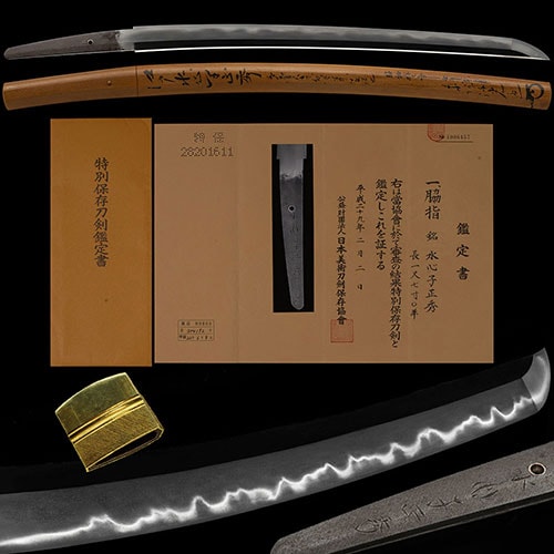 水心子正秀 脇差 特別保存刀剣
