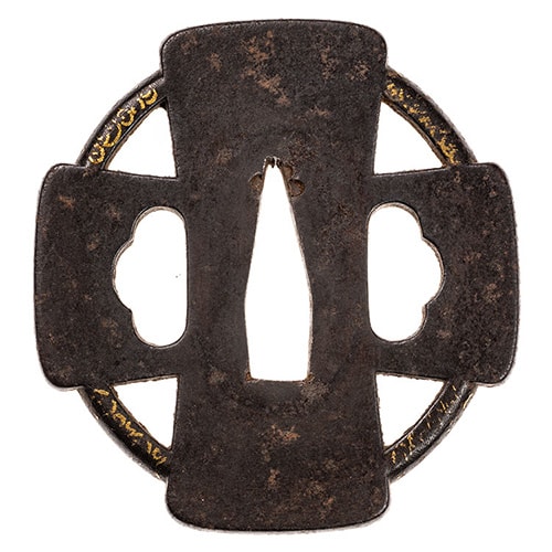 Tsuba - Hozon - by Satsuma School - Satsuma