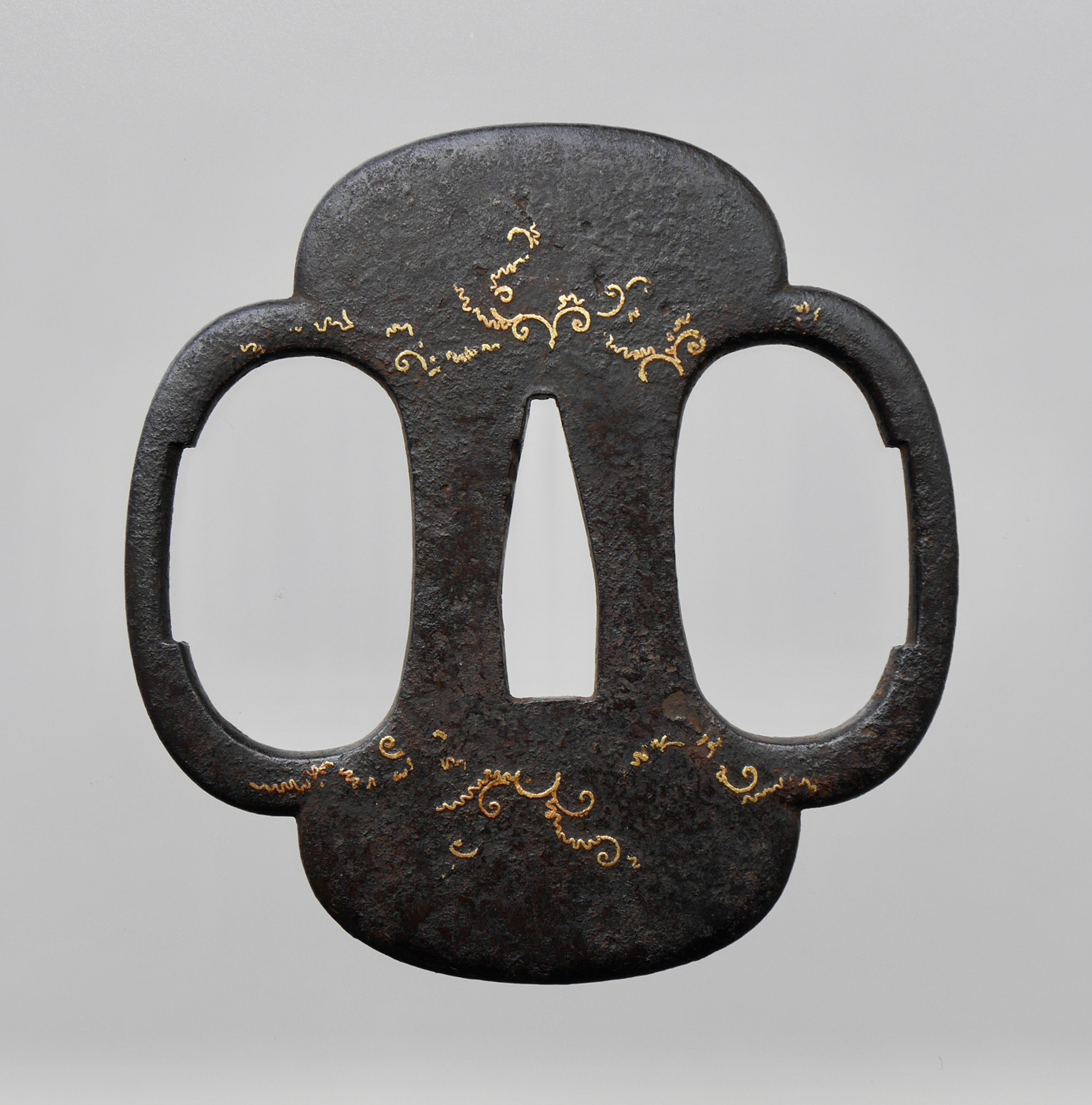 JT1336 唐草図左右餌畚透鐔