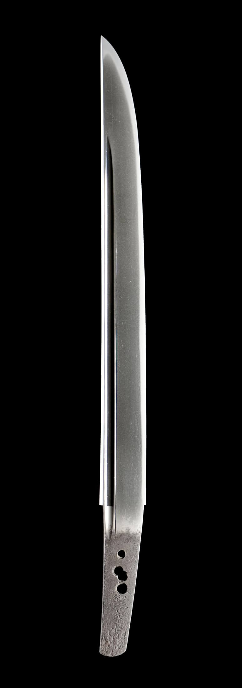 Tanto - Jūyō - by Osafune Kanemitsu - 短刀 備州長船兼光 貞和二二年七月日 附出鮫柄腰刻変塗鞘小さ刀拵