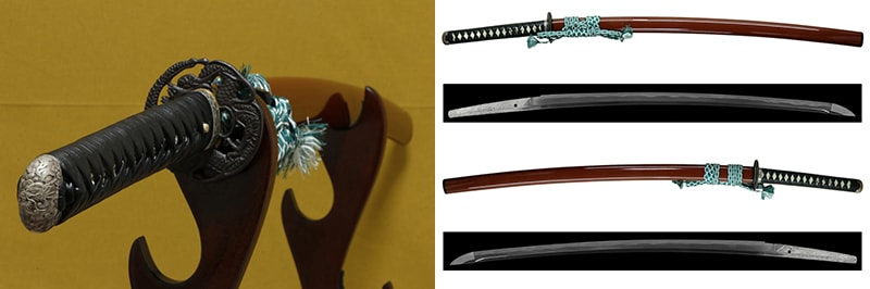 (01-2325)現代刀 伊豆住貞人作 二尺四寸一分 打刀拵入