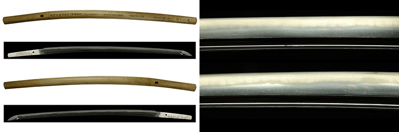 (02-1622) 島根県重要無形文化財 現代刀 雲州住貞法作之 二尺三寸八分 白鞘入 桐箱付