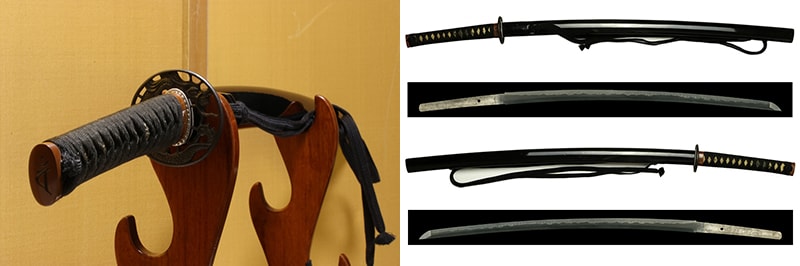 現代刀 摂州住秀久作 二尺三寸七分 打刀拵入