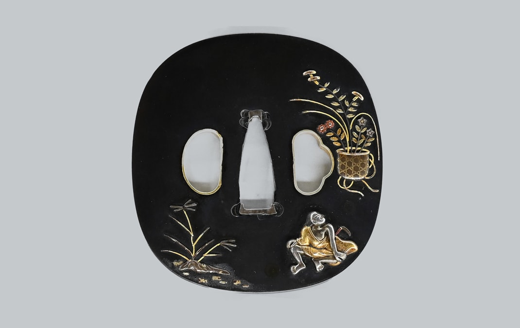 Tsuba Signed Goto Mitsutada(Kao)